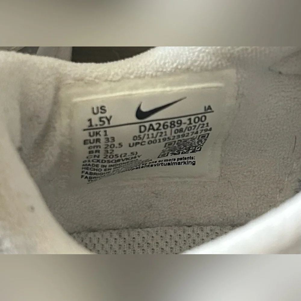 Nike Kids White Sneakers